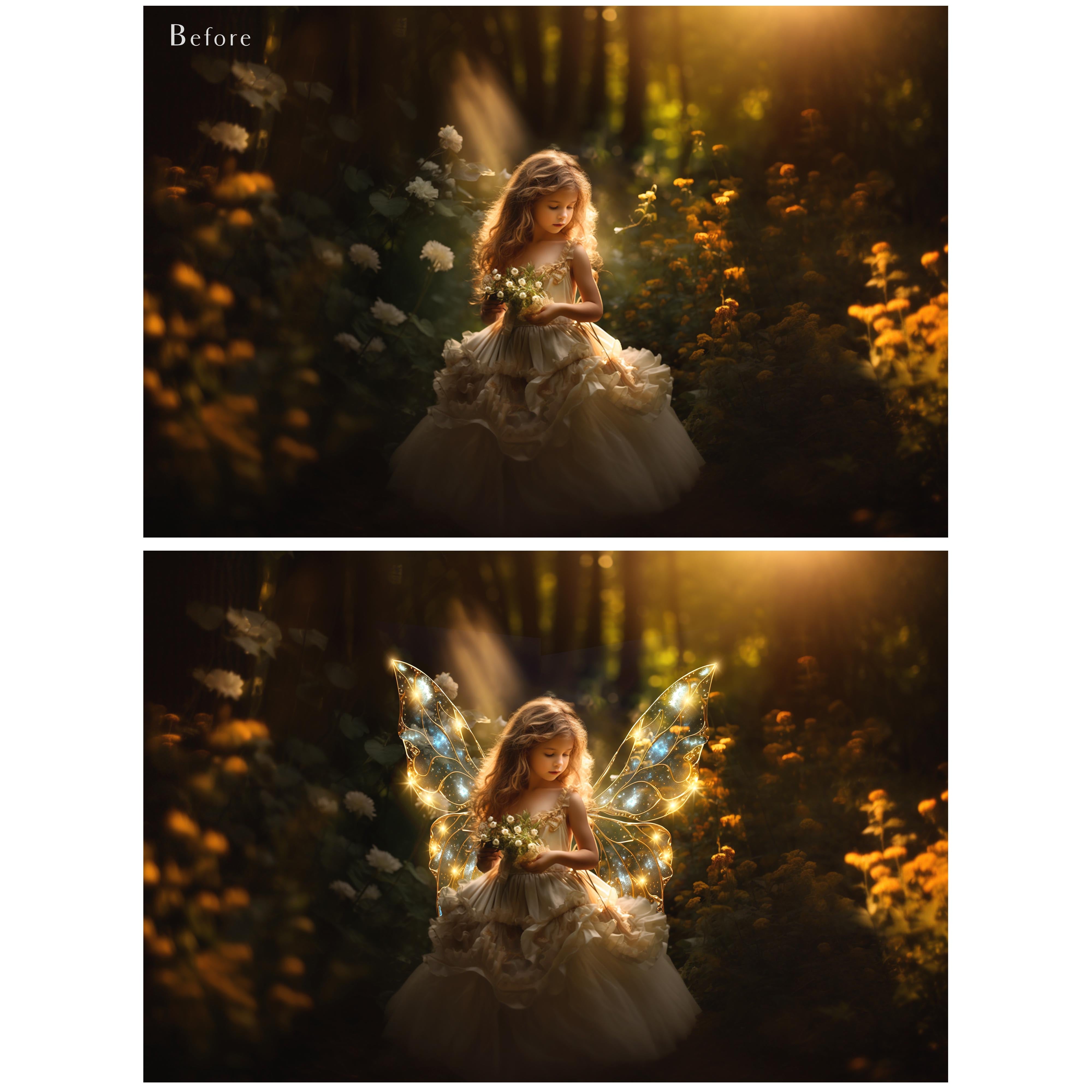 Fairy Wing Overlays For Photographers, Photoshop, Digital art. Transparent, high resolution, faery wings for photography. PNG overlays for fantasy digital art and Child portraiture. White fairy wings. Photo Overlays. Digital download. Graphic effects. Assets for photographers. ATP Textures
